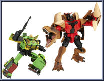 Tyrannocon Rex / Autobot JP93 from Transformers - Collaborative - Jurassic Park manufactured by Hasbro [Loose]