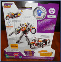 Lugnutz from Transformers - Cybertron - Scout Class manufactured by Hasbro [Back]