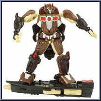 Optimus Prime (Jungle Planet) from Transformers - Cybertron - Deluxe Class manufactured by Hasbro [Loose]
