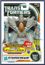 Starscream from Transformers - Dark of the Moon - Robo Power Robo Fighters manufactured by Hasbro [Front]