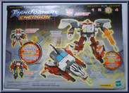 Jetfire from Transformers - Energon - Mega Class manufactured by Hasbro [Back]