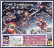 Blitzwing from Transformers - Generation 1 - Series 2 manufactured by Hasbro [Back]