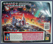 Blurr from Transformers - Generation 1 - Series 3 manufactured by Hasbro [Back]