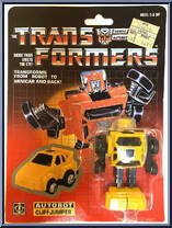Cliffjumper (Yellow) from Transformers - Generation 1 - Series 1 manufactured by Hasbro [Front]