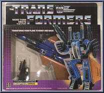 Dirge from Transformers - Generation 1 - Series 2 manufactured by Hasbro [Front]