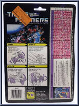 Flamefeather from Transformers - Generation 1 - Series 5 manufactured by Hasbro [Back]