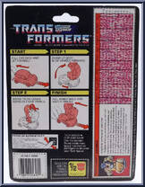 Goldbug from Transformers - Generation 1 - Series 4 manufactured by Hasbro [Back]