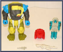 Longtooth (Pretender) from Transformers - Generation 1 - Series 6 manufactured by Hasbro [Loose]