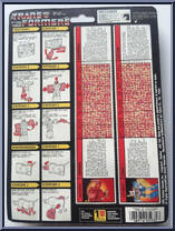 Ramhorn / Eject from Transformers - Generation 1 - Series 3 manufactured by Hasbro [Back]