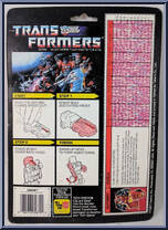 Sizzle from Transformers - Generation 1 - Series 5 manufactured by Hasbro [Back]