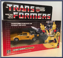 Sunstreaker from Transformers - Generation 1 - Reissues - Basic Series manufactured by Hasbro [Front]