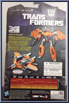 Jhiaxus from Transformers - Generations - Thrilling 30 - Deluxe Class manufactured by Hasbro [Back]