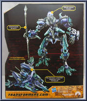The Fallen from Transformers - Hunt for the Decepticons - Voyager manufactured by Hasbro [Back]