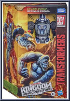 Optimus Primal from Transformers - Kingdom War for Cybertron - Voyager manufactured by Hasbro [Front]