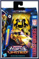 Bumblebee (Animated Universe) from Transformers - Legacy - United - Deluxe Class manufactured by Hasbro [Front]