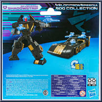 Shadowstrip (G2 Universe) from Transformers - Legacy - Velocitron Speedia 500 Collection - Deluxe Class manufactured by Hasbro [Back]