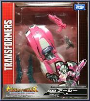 Arcee from Transformers - Legends - Wave  5 manufactured by Takara [Front]