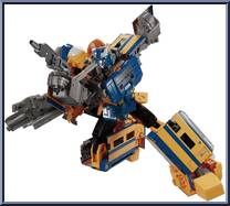 Trainbot Ginou from Transformers - Masterpiece - Headmasters manufactured by Takara [Loose]