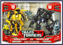 Bumblebee vs Barricade from Transformers - Movie - Exclusives - Wal-Mart manufactured by Hasbro [Front]