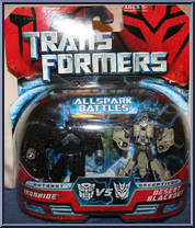 Ironhide vs Desert Blackout from Transformers - Movie - Allspark Battles manufactured by Hasbro [Front]