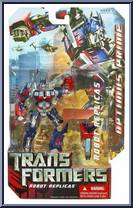 Optimus Prime from Transformers - Movie - Robot Replicas manufactured by Hasbro [Front]