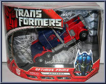 Optimus Prime from Transformers - Movie - Voyager Class manufactured by Hasbro [Front]