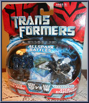 Nightwatch Optimus Prime vs Stealth Starscream from Transformers - Movie - Allspark Battles manufactured by Hasbro [Front]