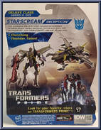 Starscream from Transformers - Prime - Beast Hunters - Deluxe Class manufactured by Hasbro [Back]
