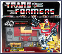 Blaster & Steeljaw from Transformers - Retro - 40th Anniversary manufactured by Hasbro [Front]
