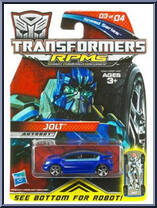 Jolt from Transformers - Revenge of the Fallen - RPM Mini Vehicles - Speed Series manufactured by Hasbro [Front]
