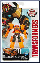 Drift from Transformers - Robots in Disguise (2015) - Legion Class manufactured by Hasbro [Front]