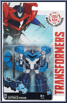 Optimus Prime (Blizzard Strike) from Transformers - Robots in Disguise (2015) - Warriors manufactured by Hasbro [Front]