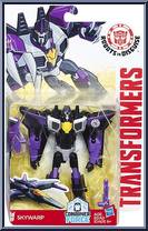 Skywarp from Transformers - Robots in Disguise (2015) - Warriors manufactured by Hasbro [Front]