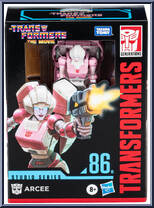 Arcee from Transformers - Studio Series - Movie manufactured by Hasbro [Front]