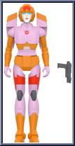 Arcee (Pink & Orange) from Transformers - Wave 8 manufactured by Super7 [Loose]