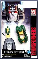 Brawn from Transformers - Titans Return - Titanmasters manufactured by Hasbro [Front]