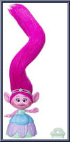 Hair in the Air Poppy from Trolls Movie - Basic Series manufactured by Hasbro [Loose]
