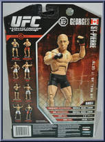 Georges St-Pierre from UFC - Ultimate Fighting Championship - Series 6 manufactured by Jakks Pacific [Back]