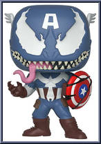 Captain America (Venomized) from Venom - Pop! Vinyl Figures manufactured by Funko [Loose]