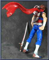 Spider-Man vs. Strider from Video Game Super Stars Presents - Marvel vs Capcom manufactured by Toy Biz [Strider]