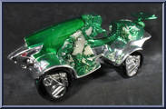 Green Stealth Cycle from Voltron - Third Dimension - Stealth Cycles manufactured by Trendmasters [Loose]