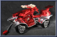 Red Stealth Cycle from Voltron - Third Dimension - Stealth Cycles manufactured by Trendmasters [Loose]