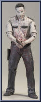 Deputy Rick Grimes (B&W / Bloody) from Walking Dead - TV Series  1 manufactured by McFarlane [Loose]