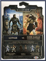 Lothar vs Horde Warrior from Warcraft - Movie - Mini Figures manufactured by Jakks Pacific [Back]
