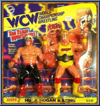 Hulk Hogan & Sting from WCW - Tag Team - Series 2 manufactured by Original San Francisco Toymakers [Front]