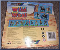 4 Indians from Wild West - Carded manufactured by Britains [Back]