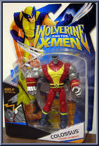 Colossus (with I-beam weapon) from Wolverine and the X-Men - Basic Series manufactured by Hasbro [Front]