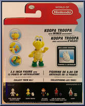 Koopa Troopa from World of Nintendo - Series 2-3 manufactured by Jakks Pacific [Back]