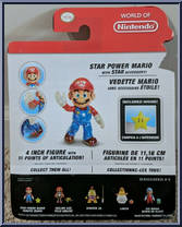 Star Power Mario from World of Nintendo - Series 2-5 manufactured by Jakks Pacific [Back]