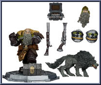 Dwarf Hunter Beast Master & Dwarf Hunter Marksman from World of Warcraft - Posed Figures manufactured by McFarlane [Loose]